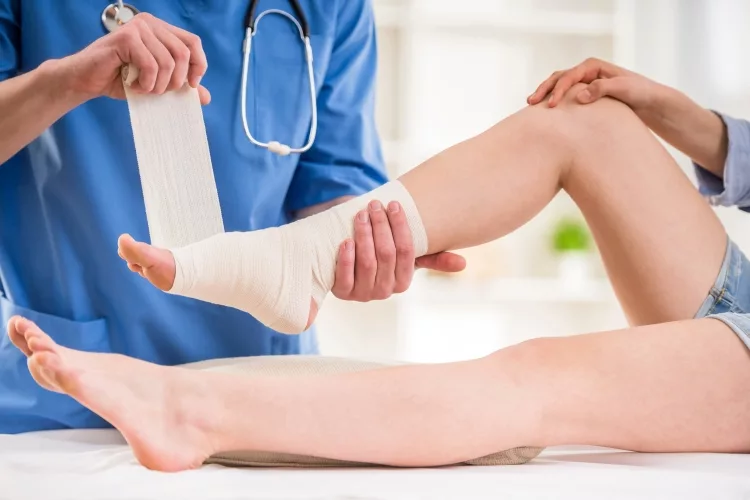 A broken ankle